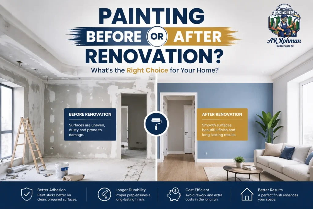 Painting Before or After Renovation Before or After Renovation
